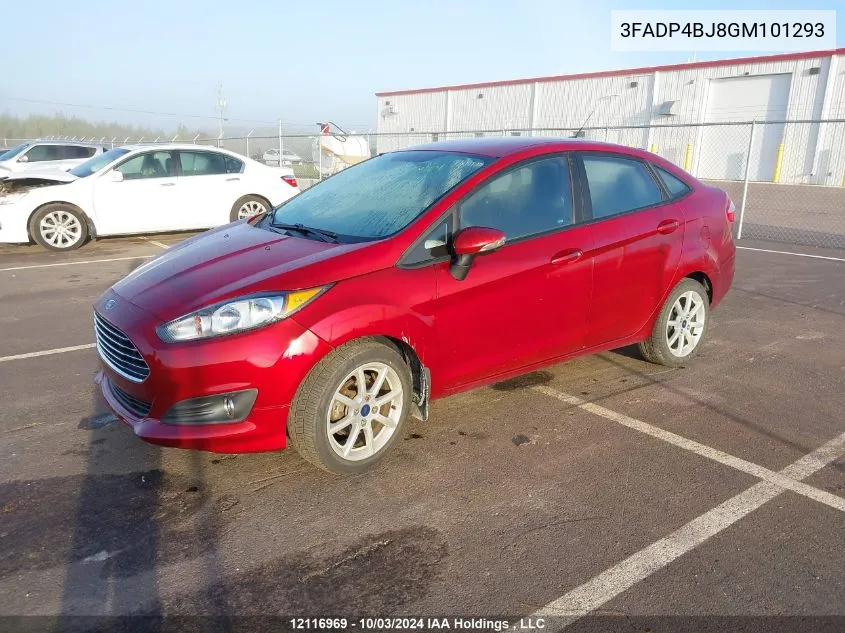 2016 Ford Fiesta Se VIN: 3FADP4BJ8GM101293 Lot: 12116969