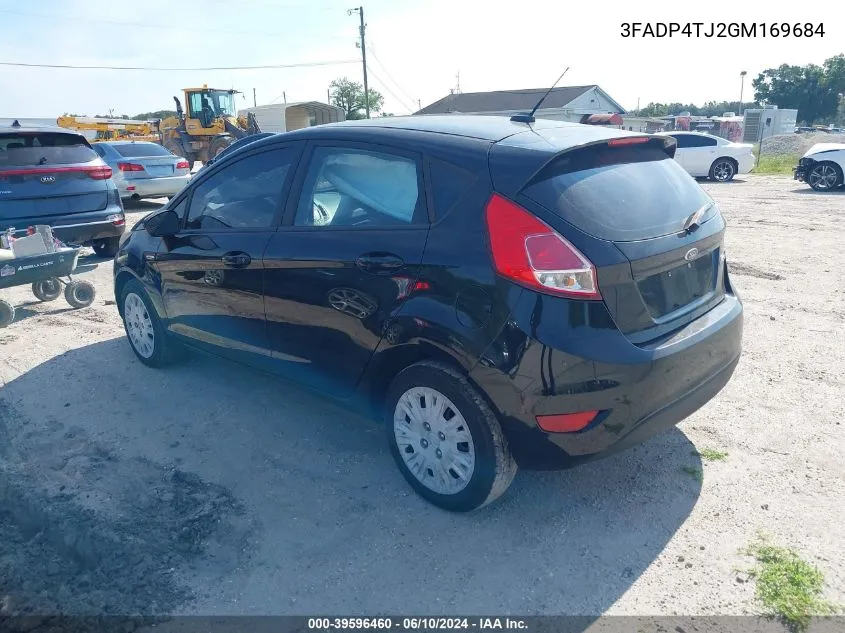 2016 Ford Fiesta S VIN: 3FADP4TJ2GM169684 Lot: 39596460