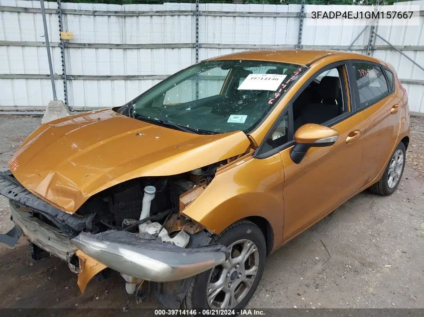 3FADP4EJ1GM157667 2016 Ford Fiesta Se