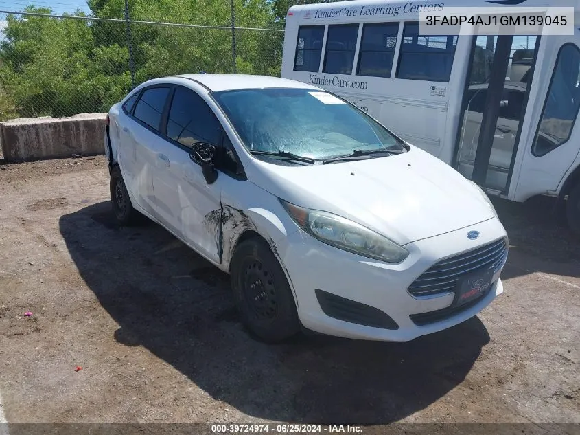 2016 Ford Fiesta S VIN: 3FADP4AJ1GM139045 Lot: 39724974