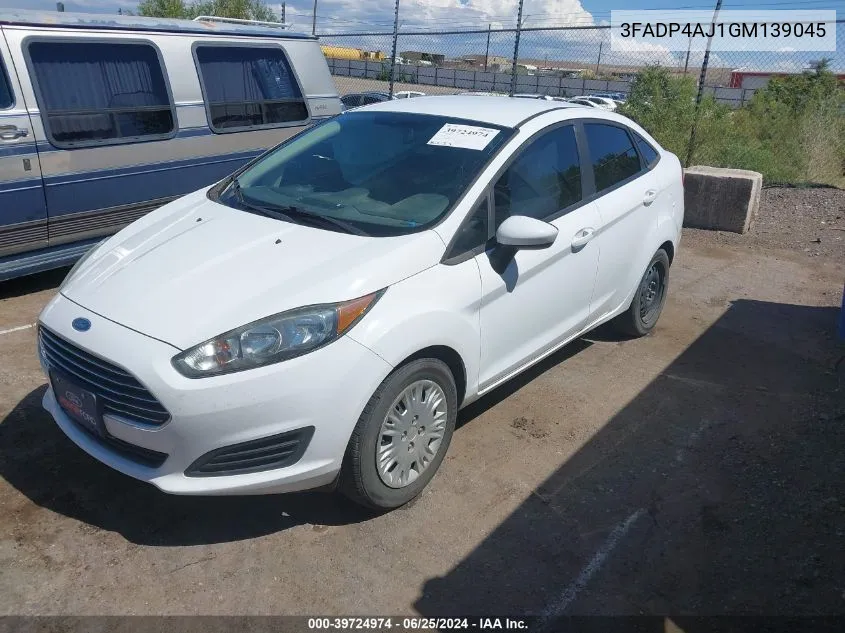 3FADP4AJ1GM139045 2016 Ford Fiesta S