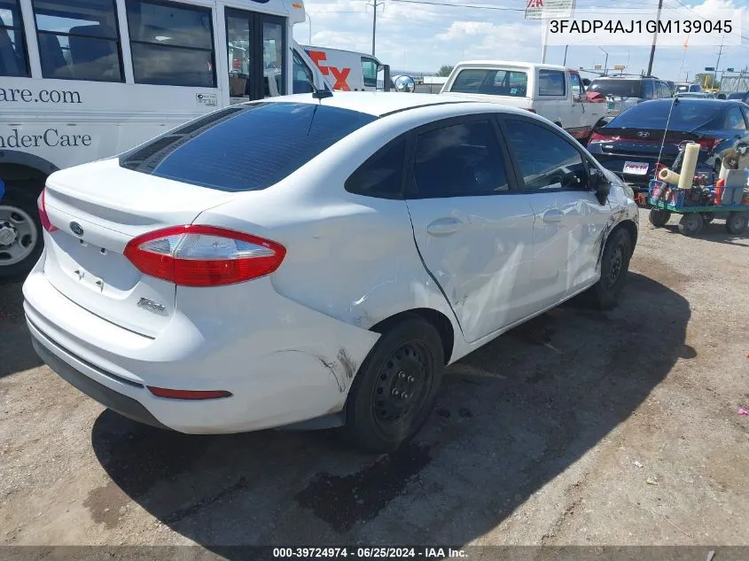 3FADP4AJ1GM139045 2016 Ford Fiesta S