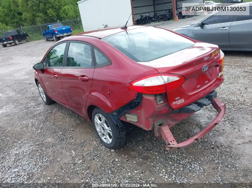 2016 Ford Fiesta Se VIN: 3FADP4BJ1GM130053 Lot: 39905728