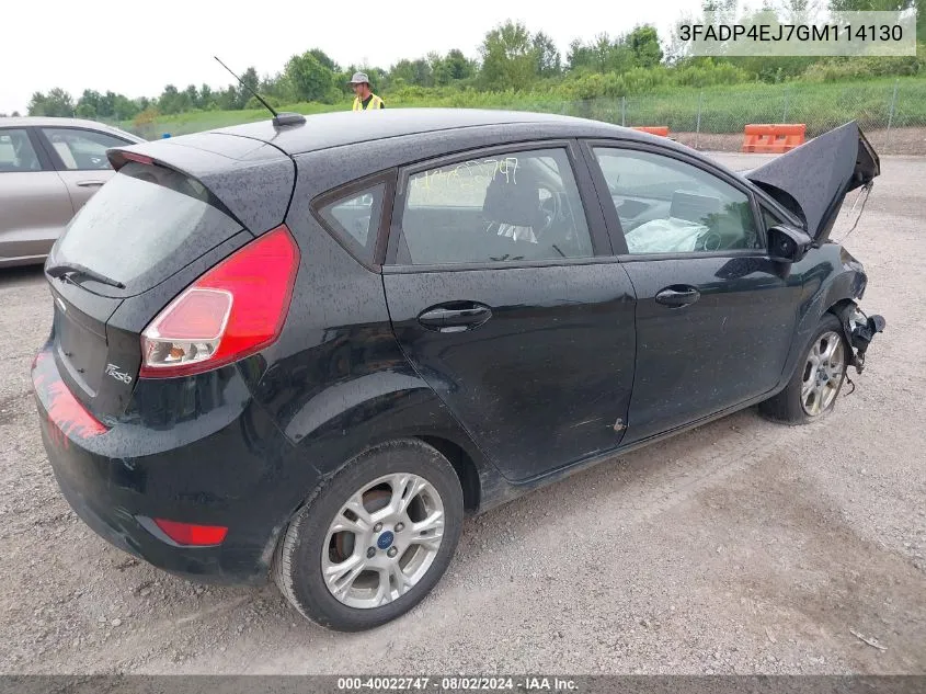 3FADP4EJ7GM114130 2016 Ford Fiesta Se