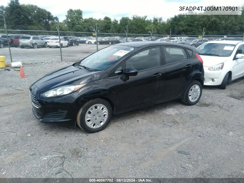 2016 Ford Fiesta S VIN: 3FADP4TJ0GM170901 Lot: 40087702