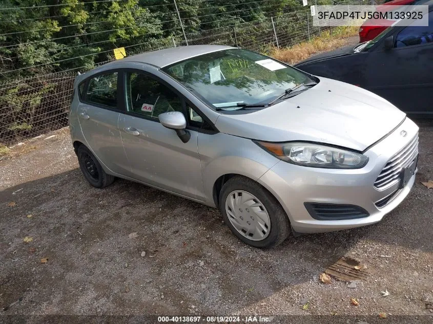 2016 Ford Fiesta S VIN: 3FADP4TJ5GM133925 Lot: 40138697