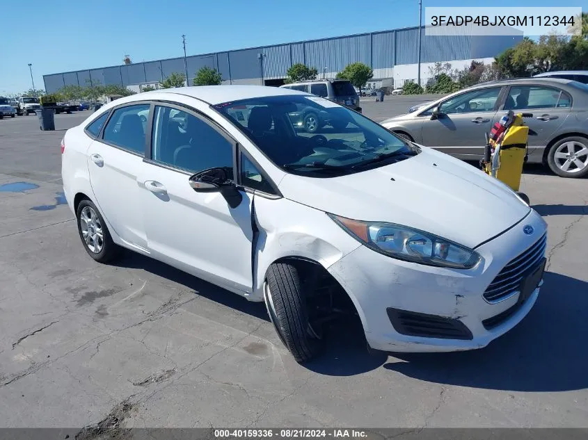 3FADP4BJXGM112344 2016 Ford Fiesta Se