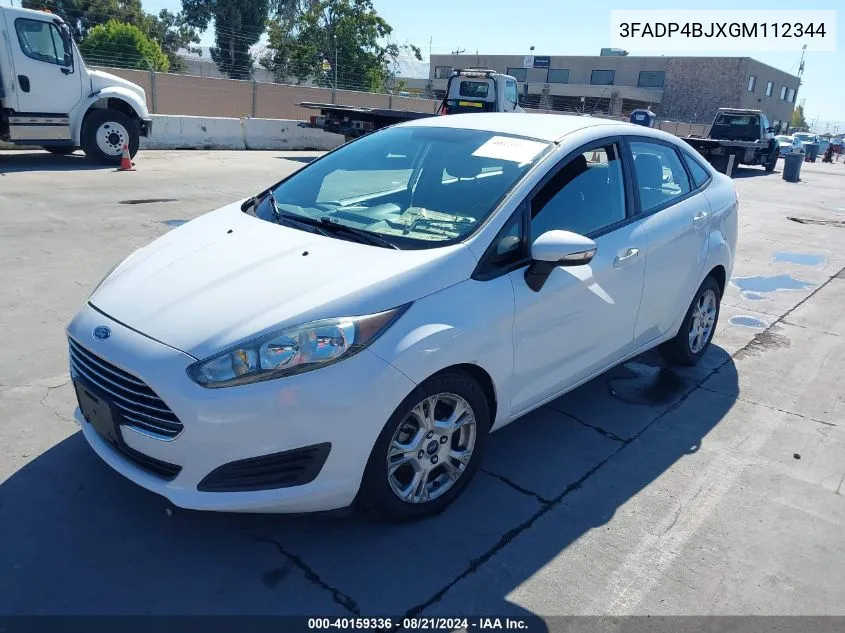 3FADP4BJXGM112344 2016 Ford Fiesta Se