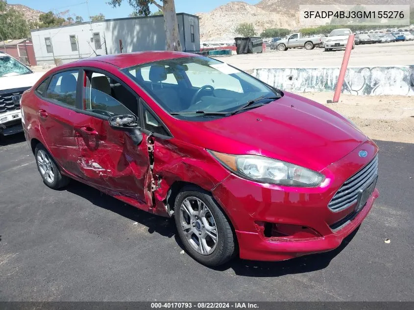 2016 Ford Fiesta Se VIN: 3FADP4BJ3GM155276 Lot: 40170793