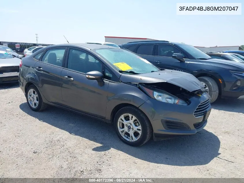 2016 Ford Fiesta Se VIN: 3FADP4BJ8GM207047 Lot: 40172396