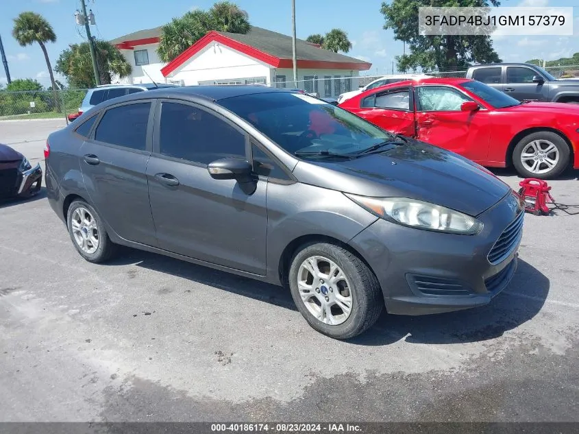 2016 Ford Fiesta Se VIN: 3FADP4BJ1GM157379 Lot: 40186174