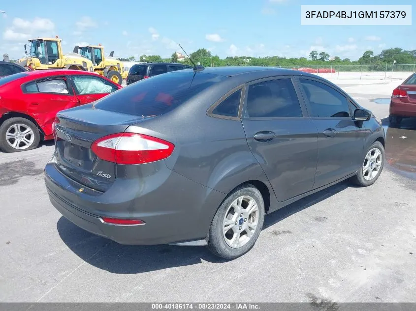 2016 Ford Fiesta Se VIN: 3FADP4BJ1GM157379 Lot: 40186174