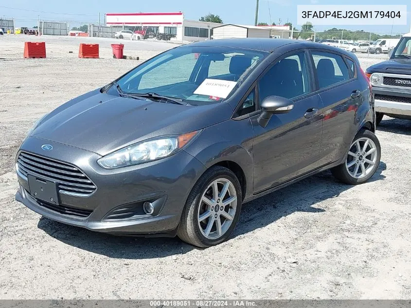 3FADP4EJ2GM179404 2016 Ford Fiesta Se