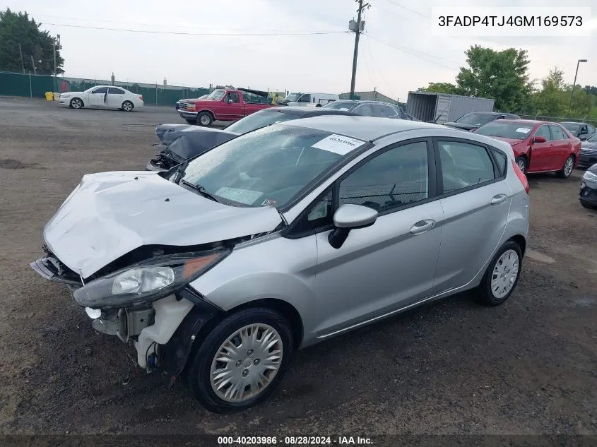 2016 Ford Fiesta S VIN: 3FADP4TJ4GM169573 Lot: 40203986