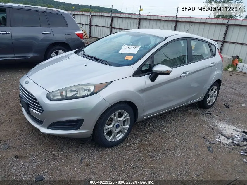 2016 Ford Fiesta Se VIN: 3FADP4EJ0GM112297 Lot: 40229320