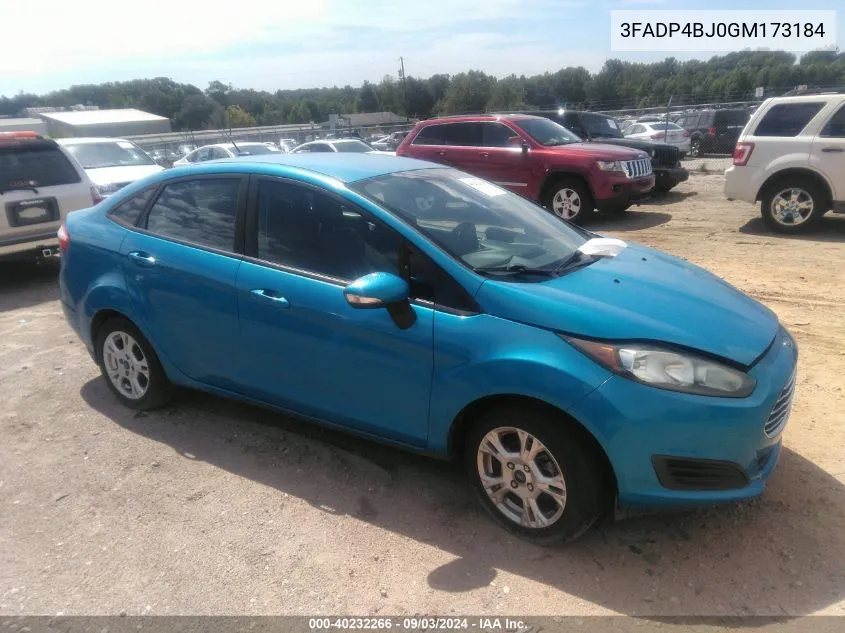 3FADP4BJ0GM173184 2016 Ford Fiesta Se