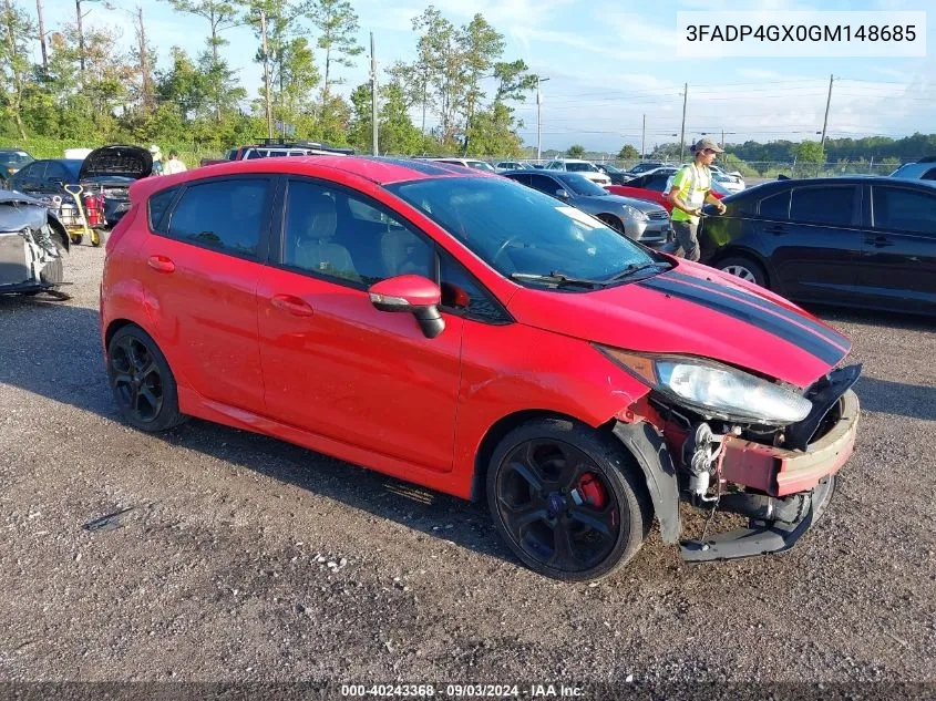 2016 Ford Fiesta St VIN: 3FADP4GX0GM148685 Lot: 40243368