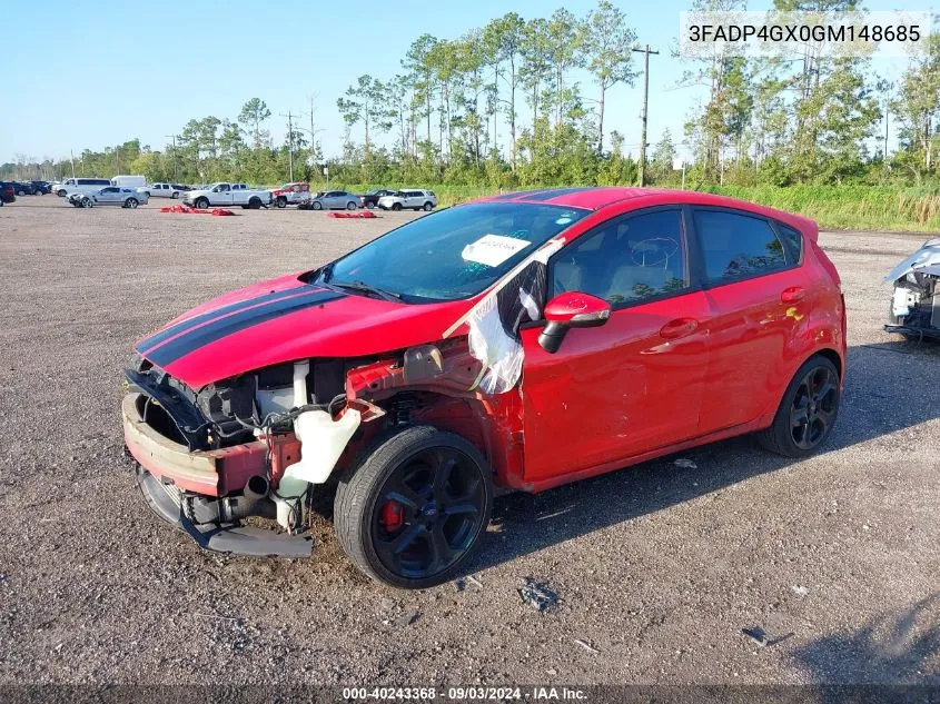 2016 Ford Fiesta St VIN: 3FADP4GX0GM148685 Lot: 40243368