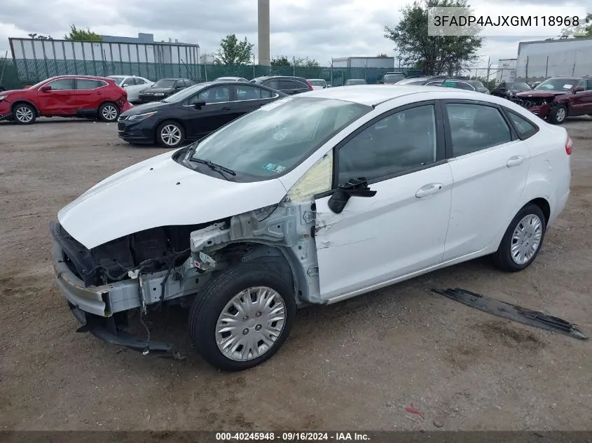 3FADP4AJXGM118968 2016 Ford Fiesta S