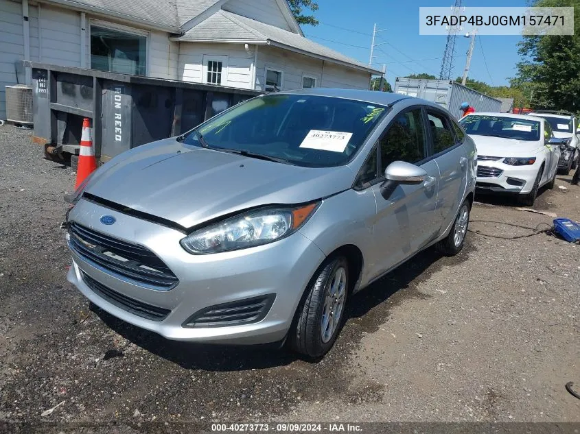 2016 Ford Fiesta Se VIN: 3FADP4BJ0GM157471 Lot: 40273773