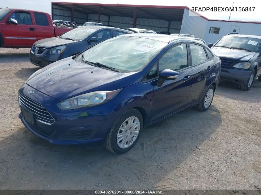 3FADP4BEXGM156847 2016 Ford Fiesta Se