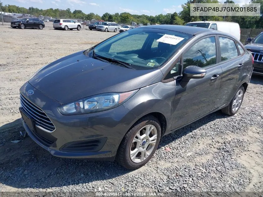 2016 Ford Fiesta Se VIN: 3FADP4BJ7GM201885 Lot: 40295517