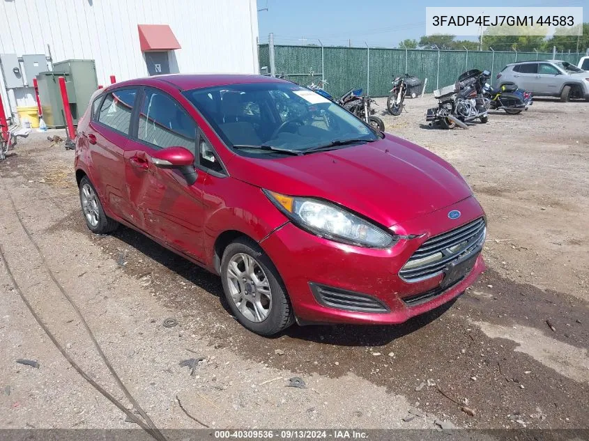 2016 Ford Fiesta Se VIN: 3FADP4EJ7GM144583 Lot: 40309536