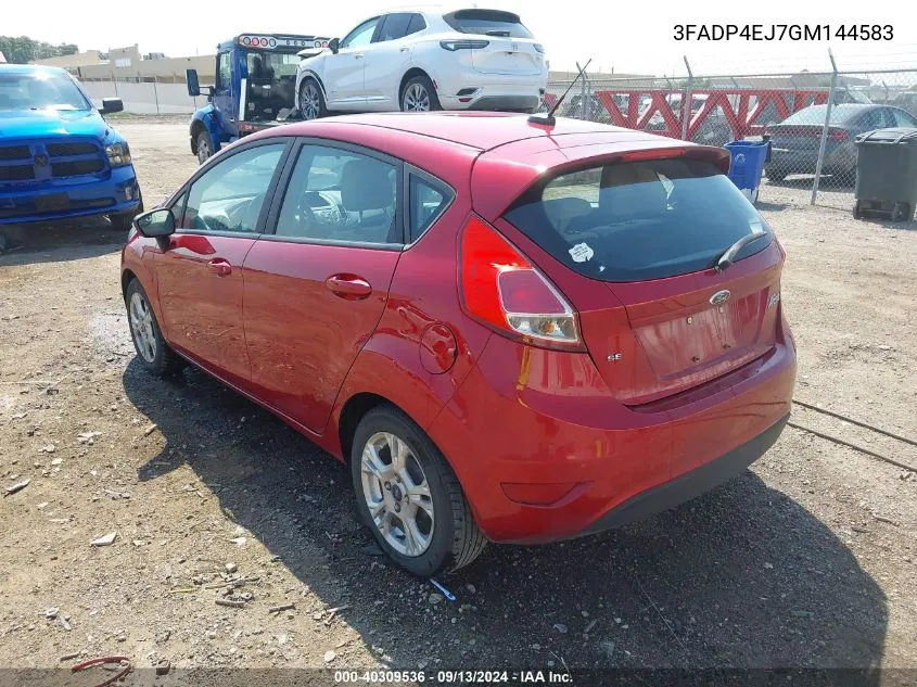 3FADP4EJ7GM144583 2016 Ford Fiesta Se