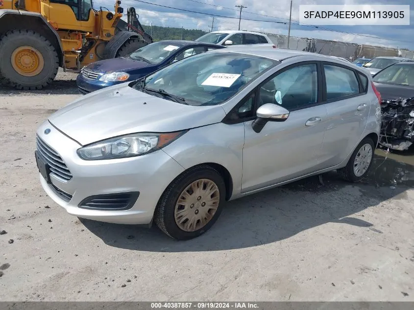 2016 Ford Fiesta Se VIN: 3FADP4EE9GM113905 Lot: 40387857