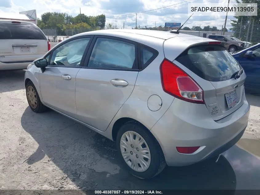 3FADP4EE9GM113905 2016 Ford Fiesta Se