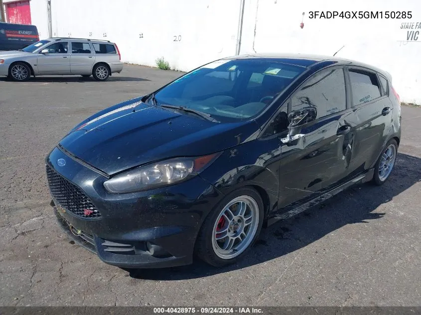 2016 Ford Fiesta St VIN: 3FADP4GX5GM150285 Lot: 40428975