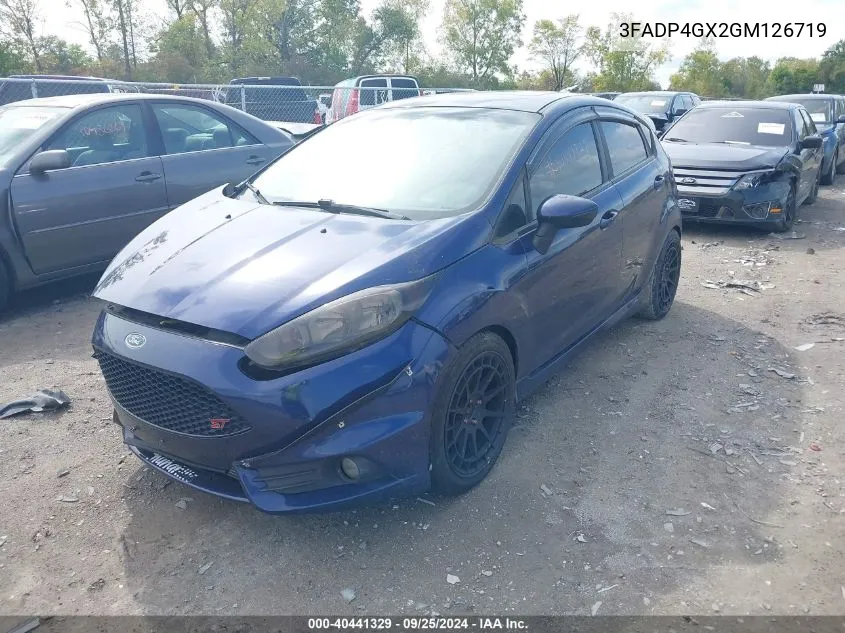 2016 Ford Fiesta St VIN: 3FADP4GX2GM126719 Lot: 40441329