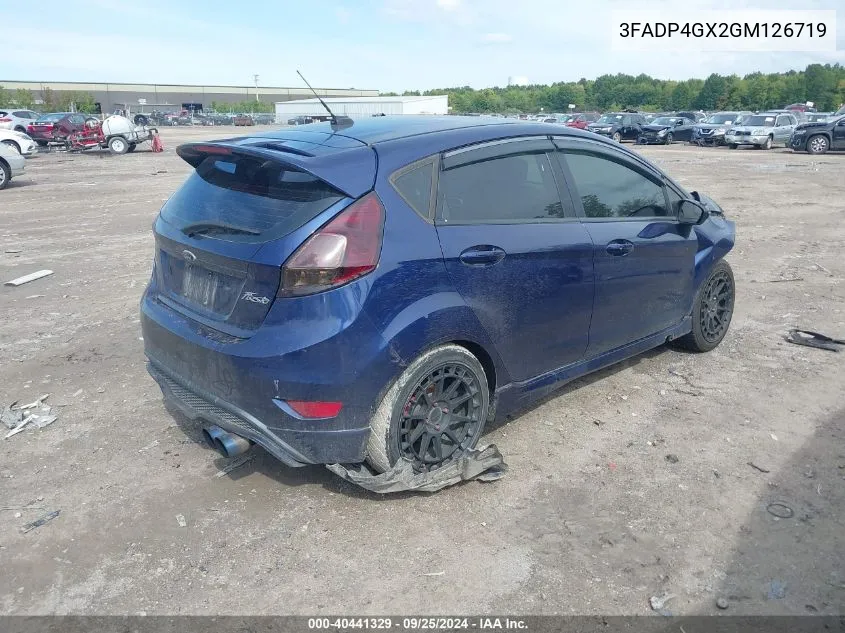 2016 Ford Fiesta St VIN: 3FADP4GX2GM126719 Lot: 40441329