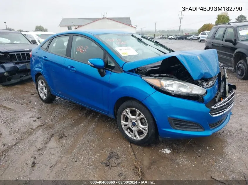 2016 Ford Fiesta Se VIN: 3FADP4BJ9GM182790 Lot: 40466869