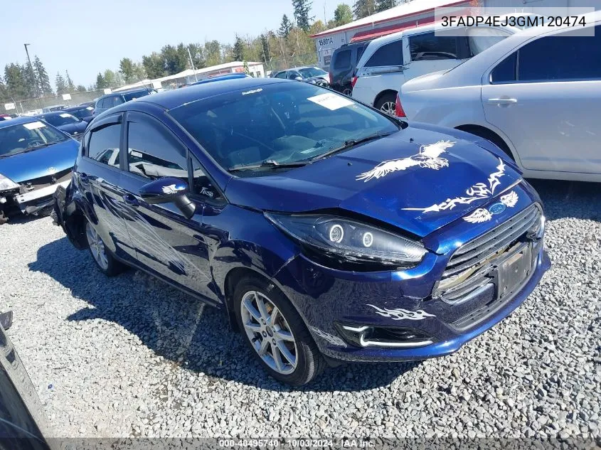 2016 Ford Fiesta Se VIN: 3FADP4EJ3GM120474 Lot: 40495740