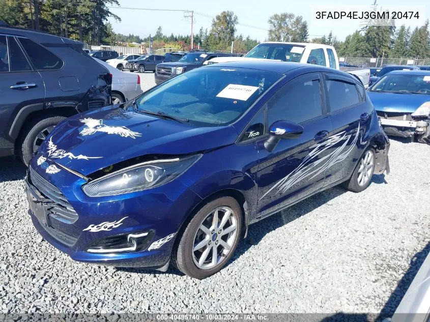 2016 Ford Fiesta Se VIN: 3FADP4EJ3GM120474 Lot: 40495740