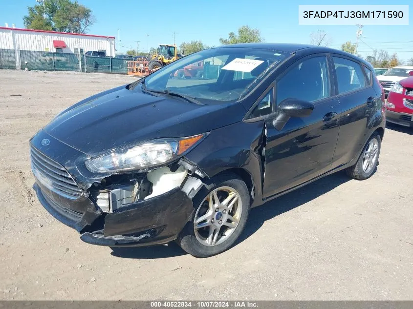 2016 Ford Fiesta S VIN: 3FADP4TJ3GM171590 Lot: 40522834