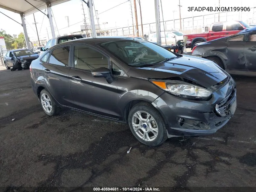 2016 Ford Fiesta Se VIN: 3FADP4BJXGM199906 Lot: 40594681