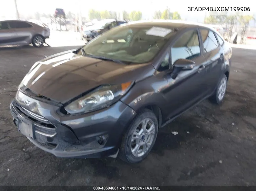 2016 Ford Fiesta Se VIN: 3FADP4BJXGM199906 Lot: 40594681