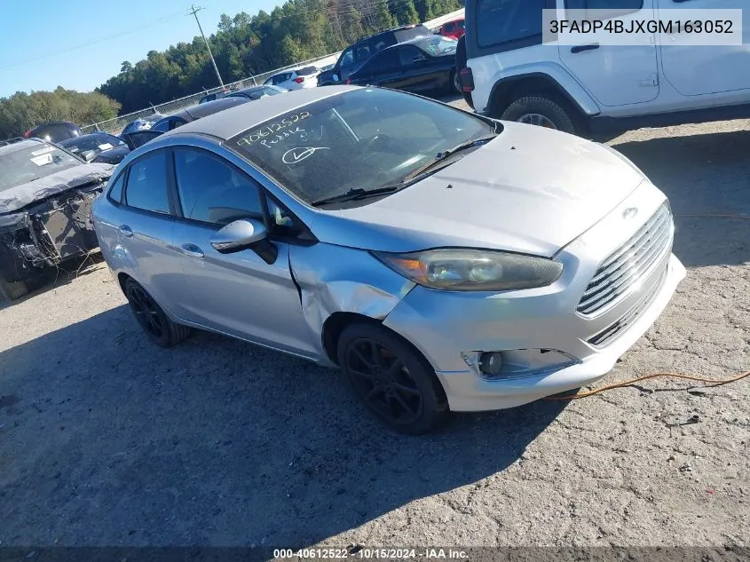 2016 Ford Fiesta Se VIN: 3FADP4BJXGM163052 Lot: 40612522