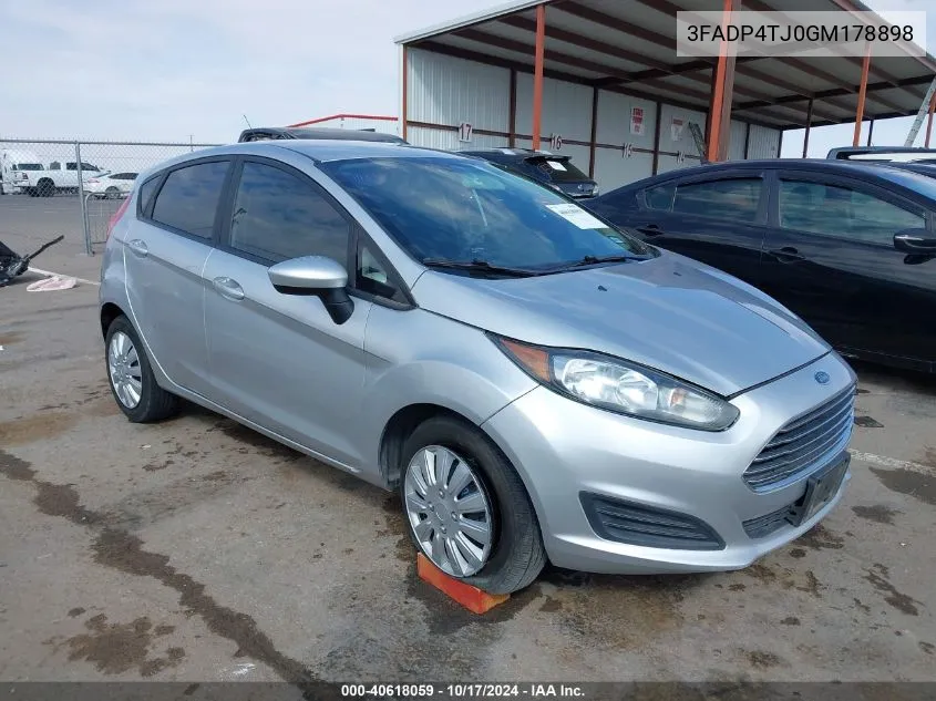 2016 Ford Fiesta S VIN: 3FADP4TJ0GM178898 Lot: 40618059