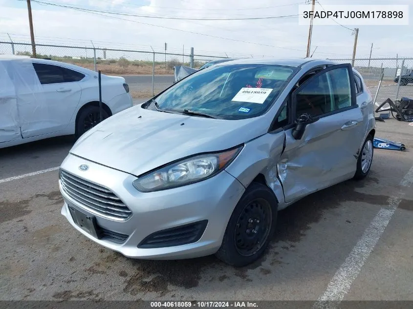 2016 Ford Fiesta S VIN: 3FADP4TJ0GM178898 Lot: 40618059