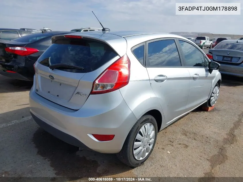 2016 Ford Fiesta S VIN: 3FADP4TJ0GM178898 Lot: 40618059