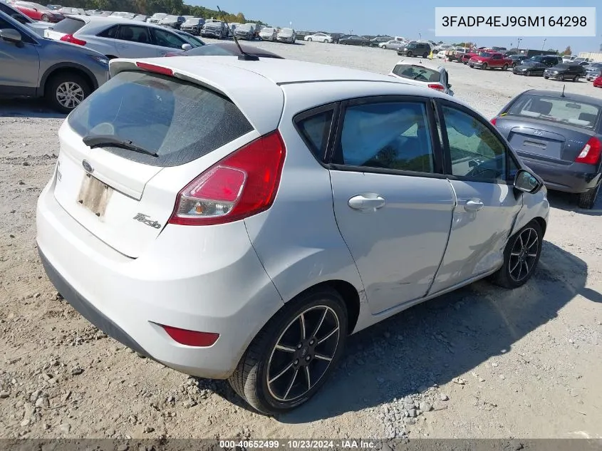 2016 Ford Fiesta Se VIN: 3FADP4EJ9GM164298 Lot: 40652499