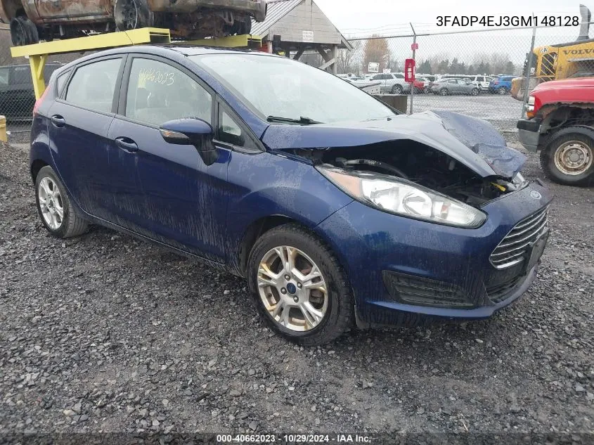 2016 Ford Fiesta Se VIN: 3FADP4EJ3GM148128 Lot: 40662023