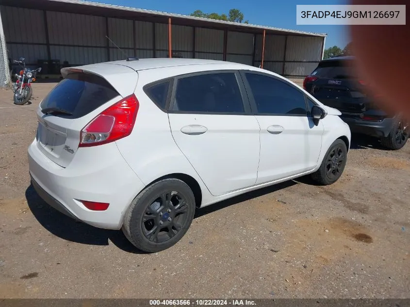 2016 Ford Fiesta Se VIN: 3FADP4EJ9GM126697 Lot: 40663566