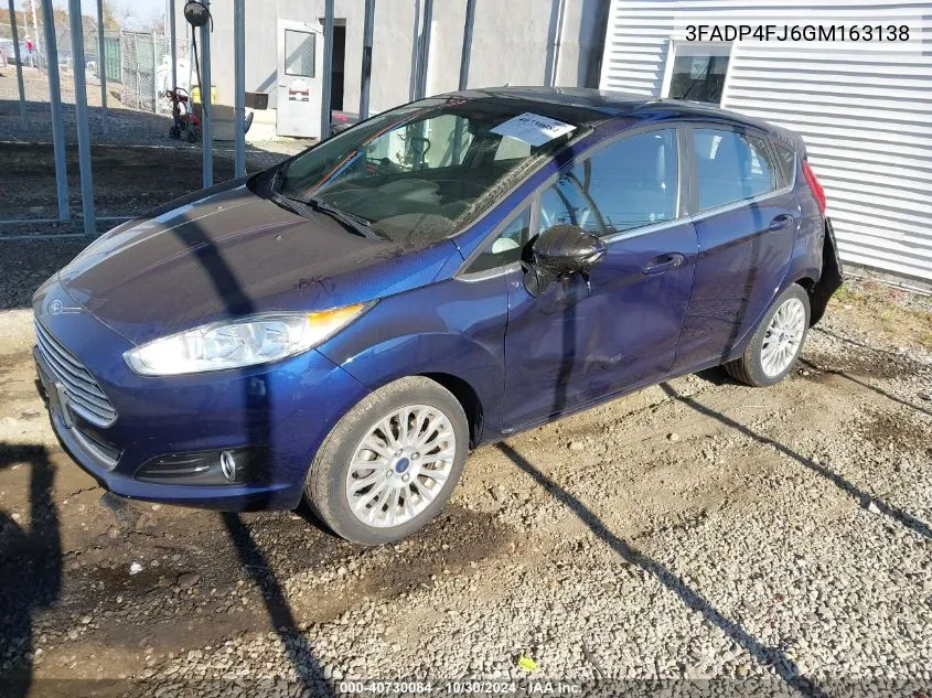 3FADP4FJ6GM163138 2016 Ford Fiesta Titanium