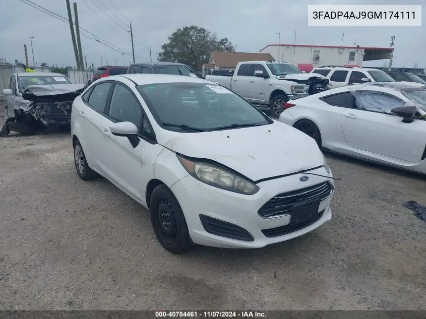 2016 Ford Fiesta S VIN: 3FADP4AJ9GM174111 Lot: 40784461