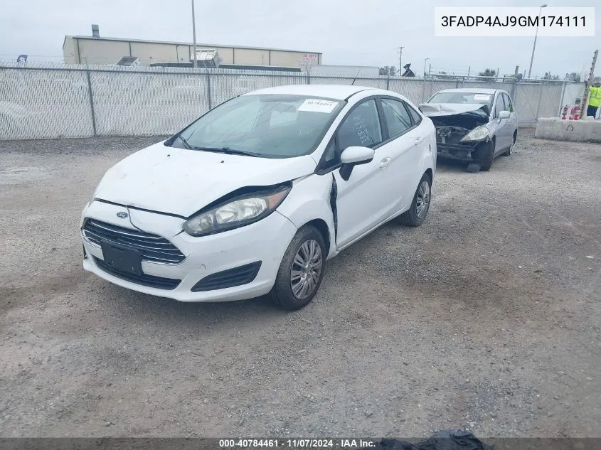 2016 Ford Fiesta S VIN: 3FADP4AJ9GM174111 Lot: 40784461