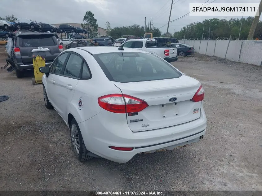 2016 Ford Fiesta S VIN: 3FADP4AJ9GM174111 Lot: 40784461